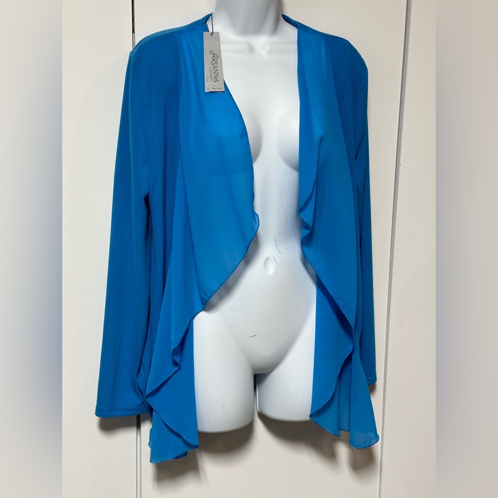Arianna Ocean Blue Short Cardi NWT
